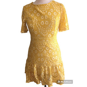 A. Calin by flying tomato small yellow junior teen summer short sleeve dress #2